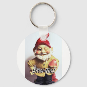 Bite me Gnome Schlüsselanhänger