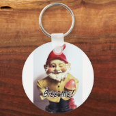 Bite me Gnome Schlüsselanhänger (Vorderseite)