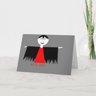 "Bite Me" Hallowe'en Card Karte