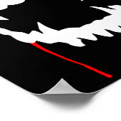Bite Me Halloween Vampire Teeth Poster (Ecke)