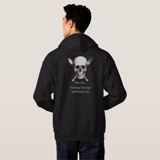 Bite Me Hoodie (Schwarz voll)