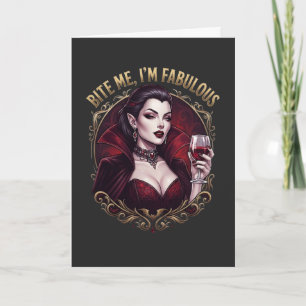 Bite Me, ich bin ein fantastischer Vampir-Gothic-W Karte