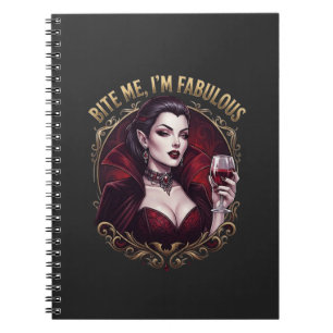 Bite Me, ich bin ein fantastischer Vampir-Gothic-W Notizblock