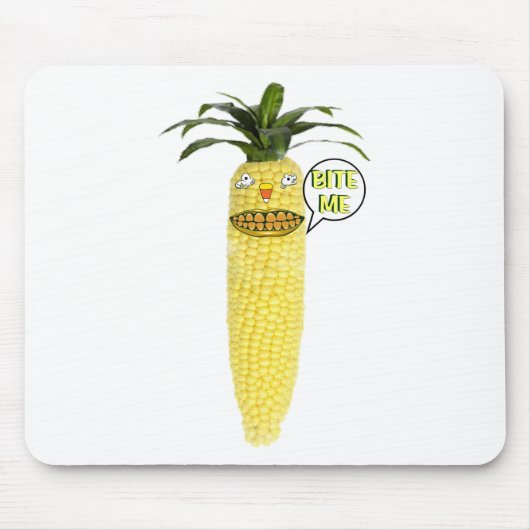 Bite Me Mais auf dem Cob Mousepad (Vorne)