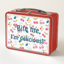 Bite Me Metal Lunchbox