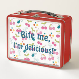 Bite Me Metal Lunchbox