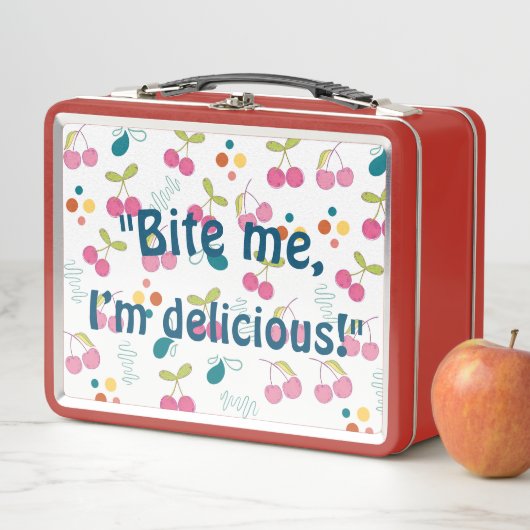 Bite Me Metal Lunchbox (Beispiel)