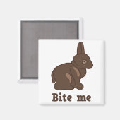 Bite Me Oaster Bunny Magnet (Vorderseite/Rückseite)