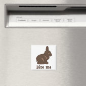 Bite Me Oaster Bunny Magnet (In Situ (Geschirrspüler))
