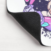 Bite Me Pink Halloween Lippen Mousepad (Ecke)