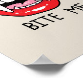 Bite me poster (Ecke)