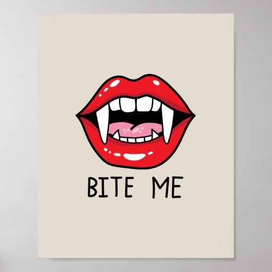 Bite me poster (Vorne)