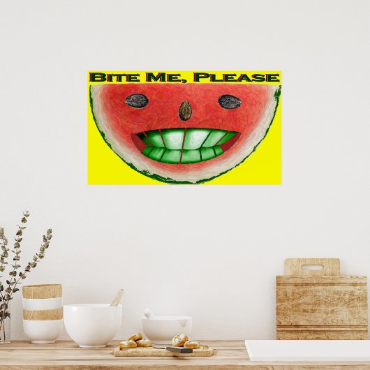 Bite Me Poster (Küche)