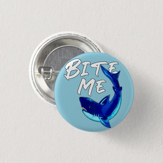 Bite me - Shark Button (Vorne & Hinten)