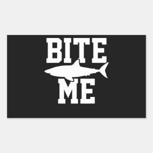 Bite Me - Shark Marine Biology Gift - Animal Ocean Rechteckiger Aufkleber
