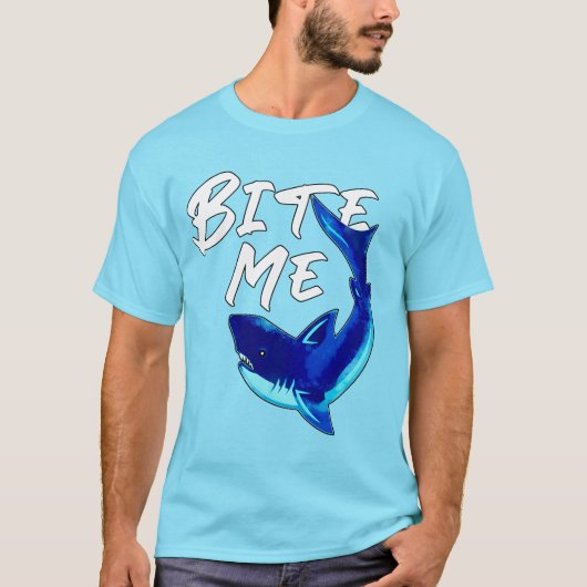 Bite me - Shark T-Shirt (Vorderseite)