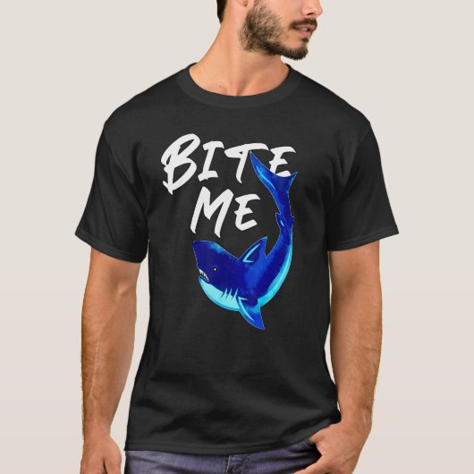 Bite Me Shark T-Shirt (Vorderseite)