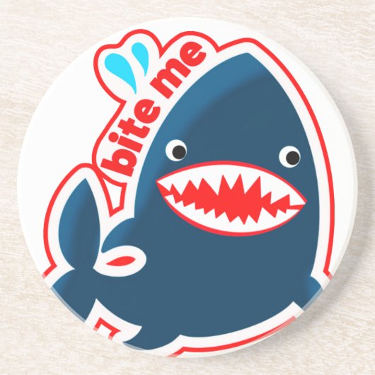 Bite Me Shark Untersetzer (Vorne)