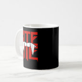 Bite me T Halloween Teeth Vampire Fangs Kaffeetasse (Vorderseite Links)
