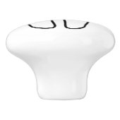 "BITE ME"-TOOTH KERAMIKKNAUF (Seitenansicht)