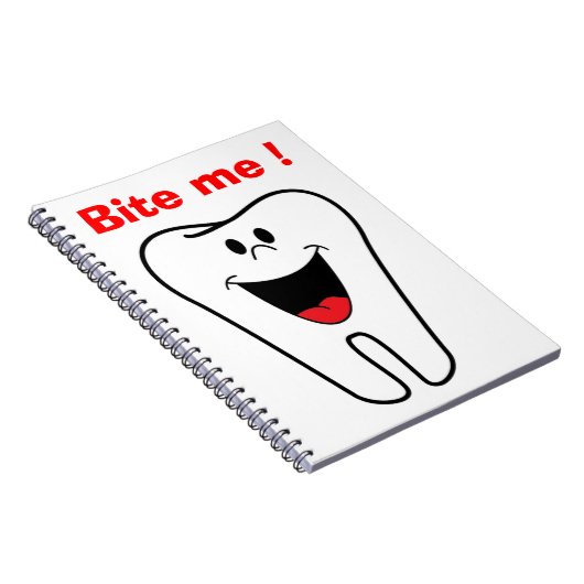 "BITE ME"-TOOTH NOTIZBLOCK (Rechte Seite)