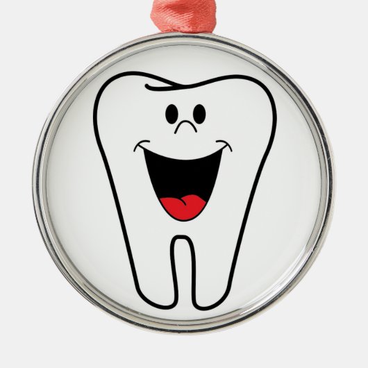 "BITE ME"-TOOTH ORNAMENT AUS METALL (Vorne)