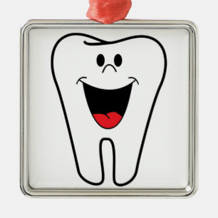 "BITE ME"-TOOTH ORNAMENT AUS METALL