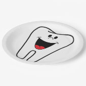 "BITE ME"-TOOTH PAPPTELLER (Schrägansicht)