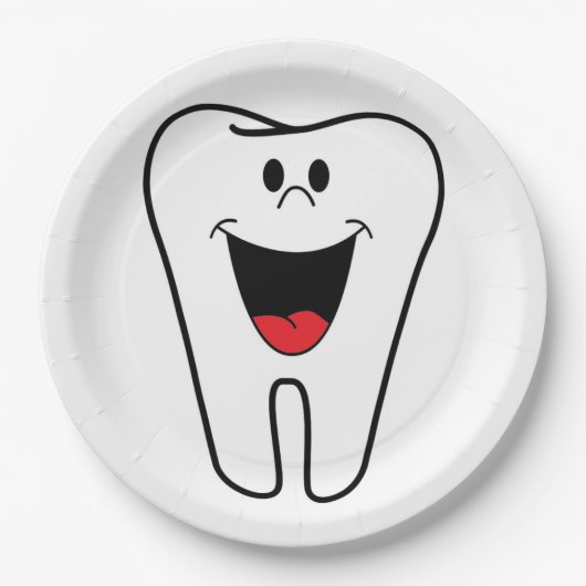 "BITE ME"-TOOTH PAPPTELLER (Vorderseite)