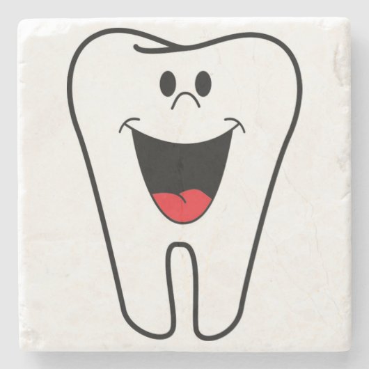 "BITE ME"-TOOTH STEINUNTERSETZER (Vorderseite)