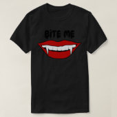 Bite me Vampire Lippen T-Shirt (Design vorne)
