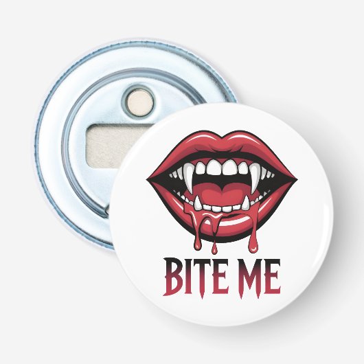 Bite Me Vampire Mouth Flaschenöffner (Vorderseite)
