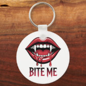 Bite Me Vampire Mouth Schlüsselanhänger (Vorderseite)