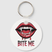 Bite Me Vampire Mouth Schlüsselanhänger (Rückseite)