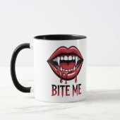 Bite Me Vampire Mouth Tasse (Links)