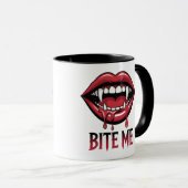 Bite Me Vampire Mouth Tasse (VorderseiteRechts)