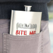 Bite Me Vampire Teeth Flask Flachmann (Beispiel)