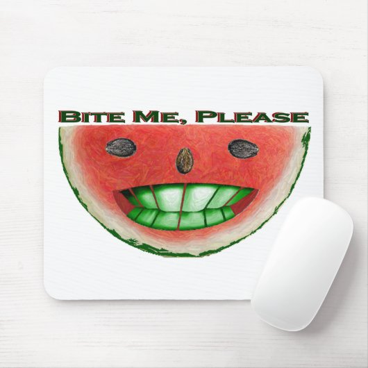 Bite Me Watermelon Mousepad (Mit Mouse)