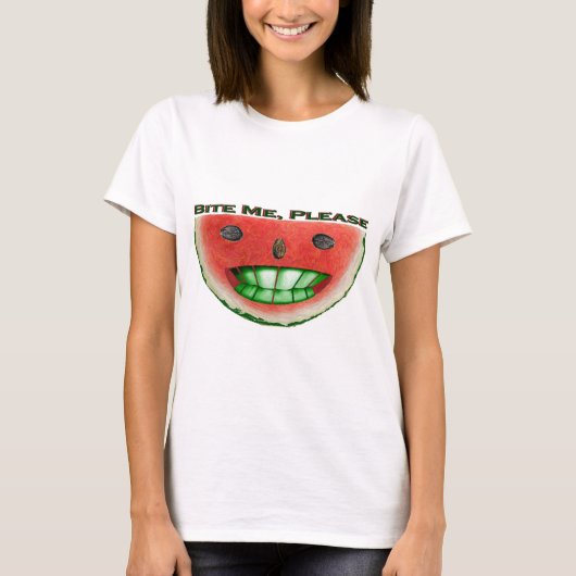 Bite Me Watermelon T-Shirt (Vorderseite)