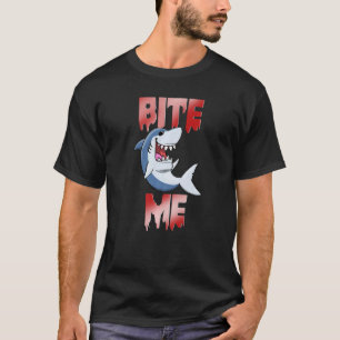 Bite Me Women Haie Bite Water Animal T-Shirt