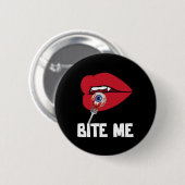 Bite Me Y Vampire Lips Halloween-Party Kostüm Button (Vorne & Hinten)