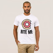 BITE MICH, lustige Donut-T - Shirt (Vorne ganz)