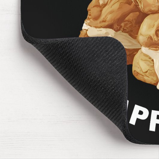Bite Sized Happiness Profiteroles Mousepad (Ecke)