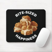 Bite Sized Happiness Profiteroles Mousepad (Mit Mouse)