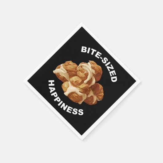 Bite Sized Happiness Profiteroles Serviette (Ecke)