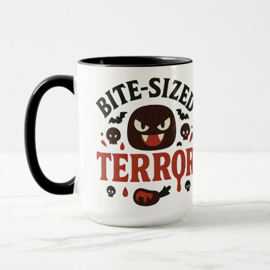 Bite-Sized Terror | halloween Tasse (Links)