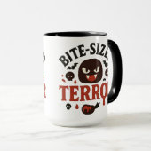 Bite-Sized Terror | halloween Tasse (VorderseiteRechts)
