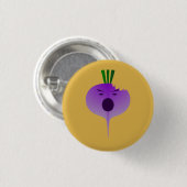 Bite the Angry Turnip von Kenneth Yoncich Button (Vorne & Hinten)