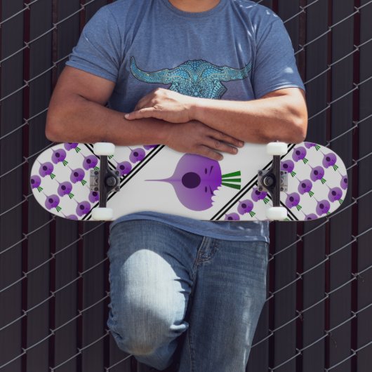 Bite the Angry Turnip von Kenneth Yoncich Skateboard (Außenbereich 3)