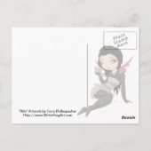 Bite-Vampire goth Cupcake Postcard Postkarte (Rückseite)